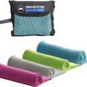 Tough Outdoors Cooling Towel - Cooling Towels for Neck & Face - Ice Wrap & Sweat Rag for Camping Gym Yoga & Sports - Workout Towel for Gym Sweat - Cool Towels for Extreme Heat