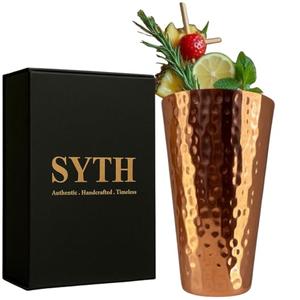 100% Pure Copper Tumbler – 18 Oz Large Size Drinkware Glass for Cocktails, Iced Tea, Moscow Mule, Water, Ayurvedic Detox| BPA Free|Handcrafted Hammered Copper Cups | Luxury Gift Packaging| (1)