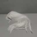 Netgo White Wig with Bangs, Long Straight White Wig for Women, 27 Inch Heat Resistant Synthetic Womens Hair Wigs for Cosplay Party Halloween