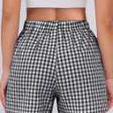 ANRABESS Boxer Shorts for Women Gingham Pajama 2026 Summer Casual Lounge Sleep Plaid Shorts Y2K Beach Bottoms (L)