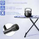Ironing Board, Compact Ironing Board 13x43 Ironing Area with Extra Thick Heavy Duty Padded Cover, Stable Structure, Easy to Fold,Iron Mat, Brown