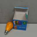 haraqi 6 Pack 9W (60W Equivalent) 120V E26 Base A19 LED Colored Light Bulb, Orange LED Lights for Party Christmas Decor and Halloween Lighting