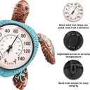 MUMTOP Outdoor Thermometer, Turtle Outside Wall Thermometer for Patio Yard Garden
