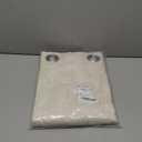 NICETOWN Natural Linen Curtains 84 inch Long 2 Panels Set, Grommet Top Thick Linen Burlap Semi Sheer Vertical Drapes Privacy Assured with Light Filtering for Bedroom/Living Room, W55 x L84