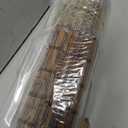 LazBlinds No Drill Bamboo Roman Shades, 27.5" W x 64" H, Malay Umber