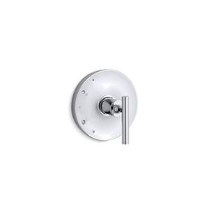 KOHLER Purist® Rite-Temp(R) shower valve trim with lever handle, temperature control, temperature memory, polished chrome, K-TS14423-4-CP