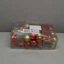 Valery Madelyn Ornaments for Christmas Trees, 100ct Red and Gold Shatterproof Christmas Tree Decorations, Luxury Hanging Ball Ornaments Bulk for Xmas Holiday Decor