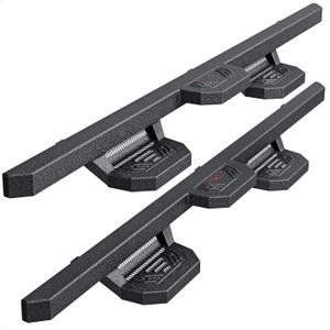 Running Boards Compatible with 2005-2023 Toyota Tacoma Double Cab, 4-Door Nerf Bars Side Steps Step Bars (Steel-Single tube)