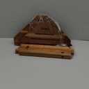 IBosins Corner Shower Stool with Storage Shelf Shower Foot Rest for Shaving Legs Small Bench for Inside Shower to Sit on Bath Seat - Acacia Wood