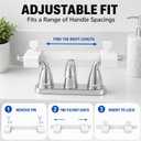Faucet Handle Lock for 2-Handle Sinks, Adjustable Child Safety Guard