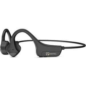 Bone Conduction Headphones Bluetooth 5.0,Wireless Open Ear Headphones with Built-in Mic,Waterproof Earphones,Sweatproof Sports Headset for Running,Cycling,Hiking,Gym,Climbing & Driving(Black)