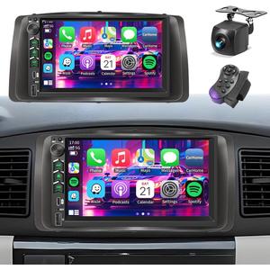 Plug&Play Car Stereo for Toyota Corolla 2003 2004 2005 2006 2007 2008, 7 Inch IPS Touch Screen with Wireless Carplay/Android Auto/MirrorLink,SWC/Backup Camera,DSP,AM/FM Radio
