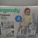 Ingenuity Foldaway Ladder Potty, Adjustable Step Stool Toilet Trainer Seat, Folds Flat for Easy Storage, Fits Most Toilets, Includes Potty Training Guide