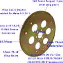 Flexplate Adapter Kit with Converter Adapter Kit W/ Bolts Kit Fit For GM LS1/LS2/LS6/5.3L/6.0L adapt to TH350/700R4 Transmisson Swap Flywheel SFI