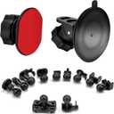 Dash Cam Suction Cup Mount and Glue Adhesive Mount Compatible