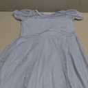 Arshiner Girls Dress Contrast Mesh Puffy Short Sleeve A Line Casual Party Dress, Size 8