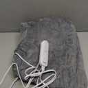 HOMLYNS LuxeHeat Heated Blanket Throw, Soft Flannel Sherpa, Electric Blanket 5 Heat Settings, Fast Heating, Heating Throw Blanket 3 Hours Timer Auto Shut Off, Machine Washable, 5060 Inches, Grey