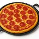 Cast Iron Pizza Pan - 14-Inch Pre-Seasoned Baking Pan for Oven, Stovetop, Grill, or Campfires-Heavy Duty