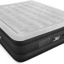 SoundAsleep Products Dream Series Luxury Air Mattress, ComfortCoil Technology, Built-in High Capacity Pump for Home, Camping- Double Height, Adjustable, Inflatable Blow Up, Portable - King Size
