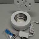 Dental Ultrasonic Retainer Cleaner Machine: 45kHz Dental Cleaning Pod with Digital Timer & 200ML, Deep Cleaning for Dentures, Mouth Guards, Aligners, Night Guards, Braces, Toothbrush Heads & Jewelry (White)