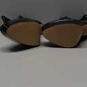 Women's Mid Calf Platform Boots Round Toe High Heel GoGo Short Boots Chunky Heel Comfortable Booties with Side Zipper for Ladies Sexy Cute (US 9, Black Patent)