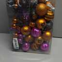 62Pcs Halloween Hanging Ball Ornaments, Ornaments Tree Decorations, Shatterproof Plastic Balls for Cute Holiday Party Indoor Home Decor (62Pack)