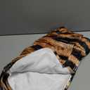 Tiger Print Throw Blankets All Season Ultra Soft Warm Fleece Blanket for Home Bed Sofa Couch Chair Outdoor Travel Camping 50x40 Inch