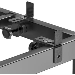 Kaen Mattress Slide Stopper, 6-Pack Non Slip Mattress Gaskets for Metal Frame Bed, Adjustable Stopper Holder in Place Gripper from Sliding with 3 Size Fixing Positions (Black)