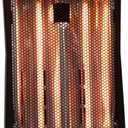 Comfort Glow Indoor Space Heater, Adjustable Thermostat, Radiant Heat, Electric Infrared Quartz, Tip-Over & Overheat Protection, 5,120 BTU, 1500W, Heats 250 sq ft - Ideal for Home, Bedroom & Office