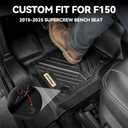 YITAMOTOR Floor Mats for Ford F150 2015-2026 SuperCrew Cab Front Bench Seat