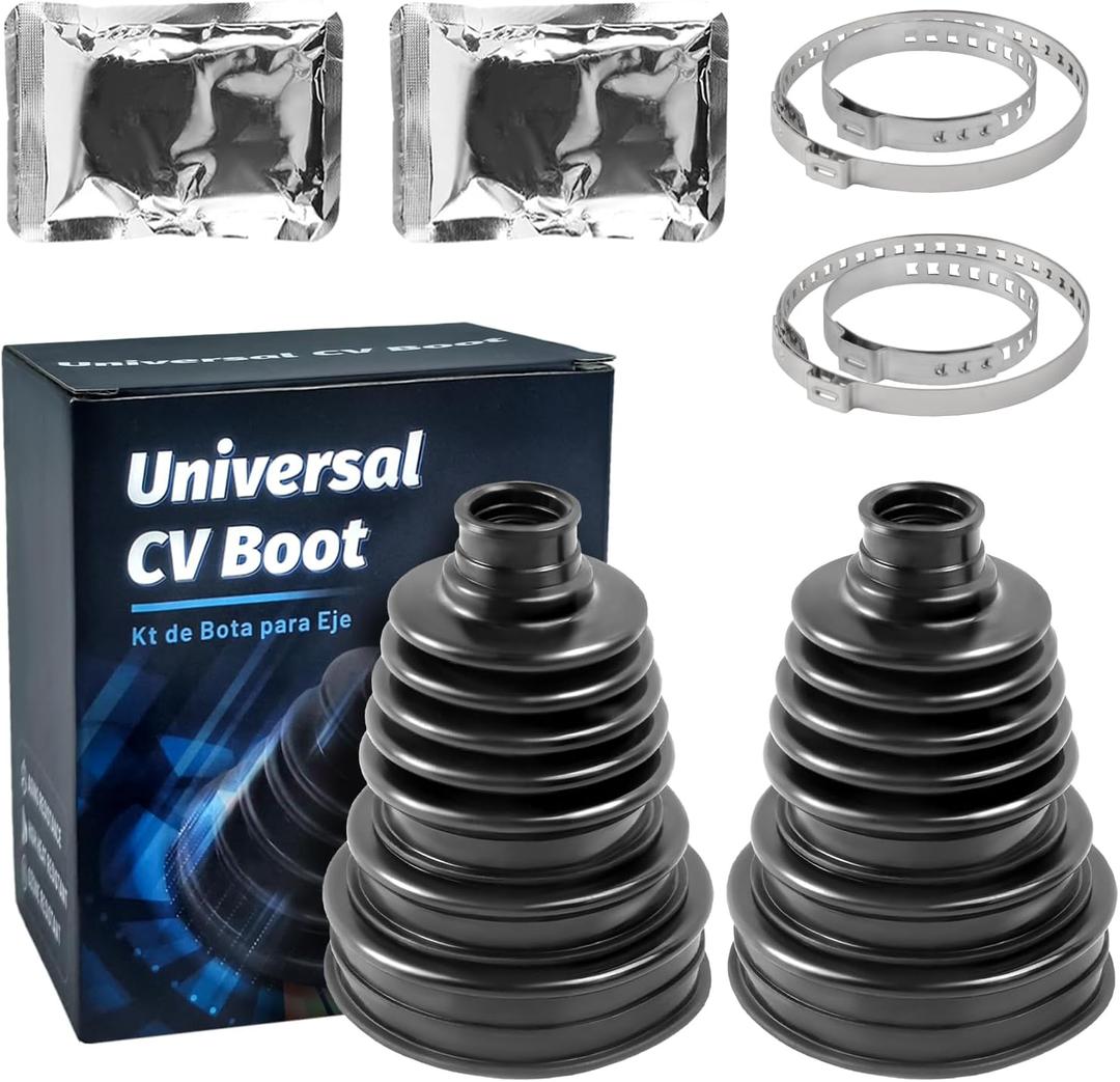 CV Boot Repair Kit,Fits Shaft Size 26mm to 34mm,2PCS CV Axle Boot Repair Kit,Universal Tie Rod Boot for Most Vehicle,CV Joint Gaiter Boot Replacement Fit for 19mm to 24mm Shafts,Silicone CV Boot Repair Kit,Fits Shaft Size 26mm to 34mm,2PCS CV Axle Boot Repair Kit,Universal Tie Rod Boot for Most Vehicle,CV Joint Gaiter Boot Replacement Fit for 19mm to 24mm Shafts,Silicone