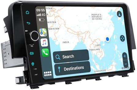 JOYING Car Radio for Honda Civic 2016-2021 Android 12 Car Stereo 9 Inch Head Unit 8GB+128GB with Wireless Carplay Android Auto Mirror Link GPS Navigation Bluetooth 5.0(JY-HZ145N8)