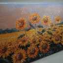 Rustic Sunflower Canvas Picture Kitchen Wall Art, Black and White Flower Prints Poster Artwork for Office Decoration Farmhouse Yellow Sunflower Painting for Living Room Bedroom Home Wall Decor 58in x 29in