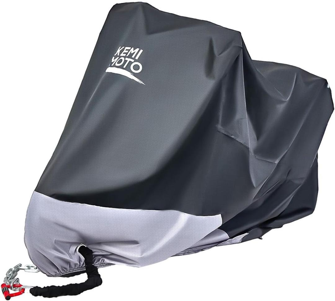 KEMIMOTO Mini Motorcycle Cover Compatible with Grom Surron Navi CT125 Z125 Pro TNT 125/135 Super73 S/Z/R Mini Motorcycle Rain Cover Waterproof Sunlight Dust All Weather Buckle