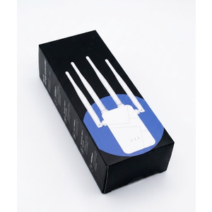 New WiFi Extender, 1200Mbps Dual Band (Up to 10000 sq.ft for 55+ Devices), 4 Antennas 360 Full Coverage, 1-Tap Setup & Ethernet Port