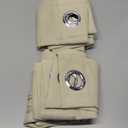 ChrisDowa Grommet Room Darkening Curtains for Bedroom and Living Room - 2 Panels Set Thermal Insulated Blackout Curtains (Beige, 52W x 45L)