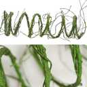 118 inch Small Green Artificial Tree Branches Grapevine Garland Ivy Willow Vines Plants Fake Cherry Blossom Tree Trunk Twigs for Wall Hanging Forest Room Home Wedding New Year Decoration