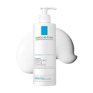 La RochePosay Toleriane Hydrating Gentle Face Cleanser, Daily Facial Cleanser with Niacinamide and Ceramides for Sensitive Skin, Moisturizing Face Wash for Normal to Dry Skin, Fragrance Free