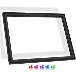 Upgraded WR24X10185 Freezer Door Seal Compatible with GE Refrigerator Freezer Door Gasket Replacement WR24X10099 1169944 AP3861330 For Hotpoint Refrigerator Door Gasket Freezer Seal Replacement Black