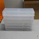 Storage Case, 12 Inner Photo Organizer Keeper, Extra Large Storage Picture Boxes, Seed Storage, Transparent Craft Keeper (12 PACK)