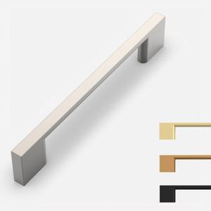 10 Pack Brushed Satin Nickel Cabinet Pulls 5 Inch Cabinets Handles Kitchen Cabinet Hardware Handle for Nickel Dresser Pulls (5"/128MM Hole Center)