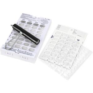 Ezy Dose Disposable (31-Day) Pill, Medicine, Vitamin Organizer Box | Monthly Planner | Kit includes Cards, Tray, Blisters, Brayer