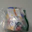 QZYL 2 Pack Christmas Light Necklace, Colorful Christmas Accessories, 9 LED Bulbs Light Up Necklace with 3 Flash Modes, Ugly Sweater Lights for Xmas New Year Party Favor Supplies Accessories