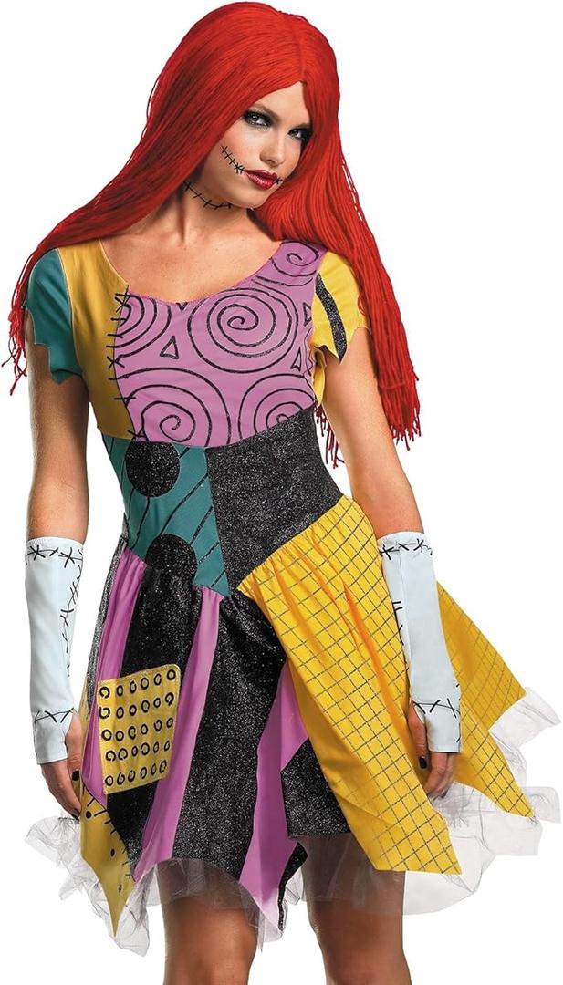 Sally Fab Costume, Official Disney The Nightmare Before Christmas Adult Costumes L