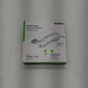 Belkin BoostCharge Braided Lightning Cable - 6.6ft/2M - MFi Certified Apple iPhone Charger USB to Lightning Cable 6ft - iPhone Cable - iPhone Charger Cable - Apple Charger - USB Phone Charger - White