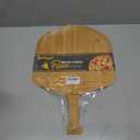 12 inch Bamboo Pizza Peel with 8 Slice Grooves, Double-Sided Use Pizza Cutting Board for Pizza, Bread, Cheese, Vegetable, Fruits (1 PCS)