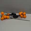 Solar Halloween Lights Outdoor Waterproof, 2 Pack Pumpkin Solar Lights for Outside Thankgiving Decor,12LED Orange Pumpkin Swaying Lamps for Garden Decor, Yard, Lawn, Party Decorations