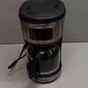 12 Cup Programmable Coffee Maker,Touchscreen Drip Coffee Maker-12 Cup Keep-Warm Function, Auto Shut-Off,Stainless Steel Construction,Permanent Filter,Ideal for Home and Office Use (Silver-Black)