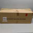 X-Vcak 2 Person Sauna, Extra Large Sauna, Portable Steam Sauna Tent with 2 Steamers, 2 Folding Chair, 71x 49x 36, Black