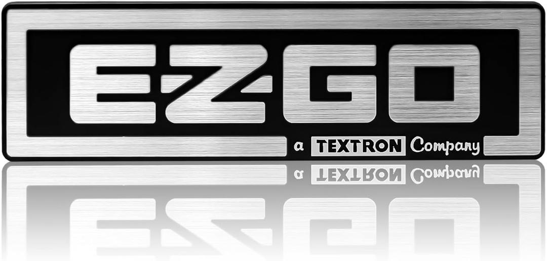 Name Plate for EZGO TXT 1994-2010 Gas & Electric Golf Carts 71037G01 (Black)